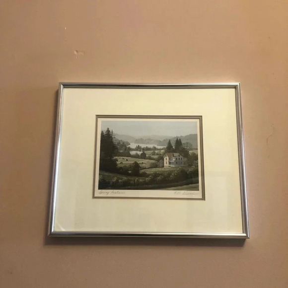 Vtg Bill Saunders Spring Pastures  Signed - Picture 6 of 13